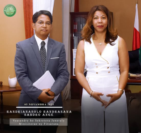 Voatendry ho Sekretera Jeneraly vaovao, Andriamatoa RANDRIANASOLO RANDRASANA Sandro Ange